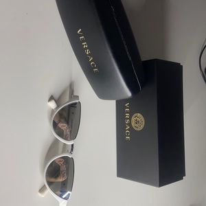 Versace Woman Sunglasses White Lenses Injected